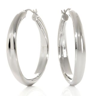 188 013 stately steel full circle concave hoop earrings note customer