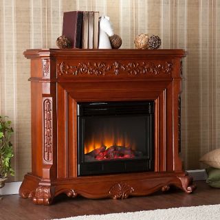 Darien Gel Fuel Fireplace   Classic Mahogany