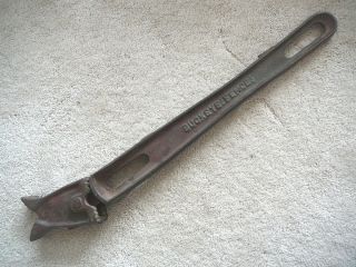 BUCKEYE ANTIQUE BARB WIRE FENCE STRETCHER CAST IRON YOUNGSTOWN SHEET