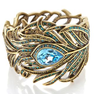 211 819 heidi daus pretty as a peacock crystal bangle bracelet rating