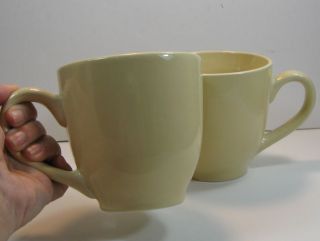 Set of 2 Pastel Yellow Extra Large 16 Ounce MarketPlace Coffee Mugs