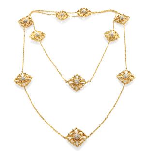 208 969 telio by doris panos telio fleur and crystal 56 necklace