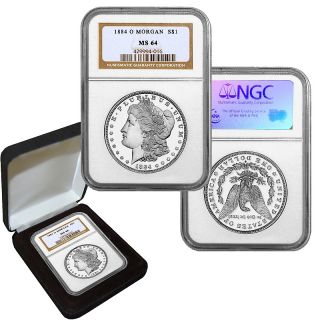 203 989 coin collector 1884 ms64 ngc o mint morgan silver dollar