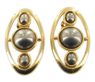 by ellis antique vintage jay feinberg strongwater grey pearl earrings