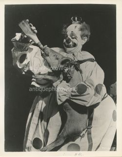 Felix Adler Clown Feeding Piglet Pig with Milk Bottle Vintage Circus