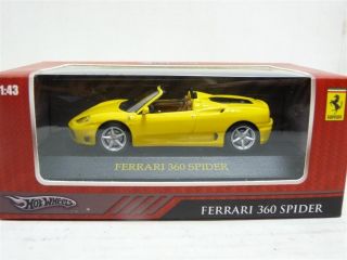  Wheels Mattel R2401 1 43 Ferrari 360 Spider Diecast Model Car