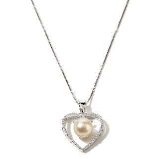 Jewelry Pendants Gemstone Imperial Pearls Cultured Pearl Heart