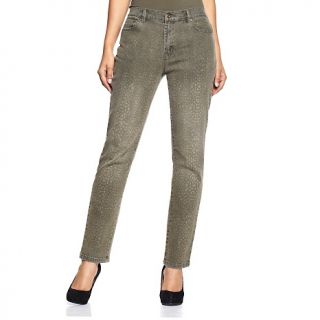 219 026 diane gilman winter patterned stretch denim skinny jeans
