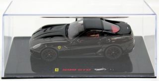 Ferrari 599 GTO in Black 1:43 Scale Diecast Car by Hot Wheels Elite