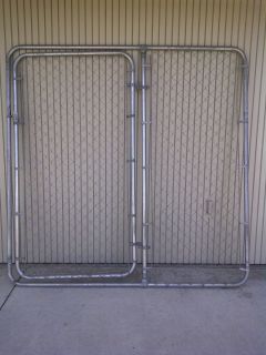 Fence Panel 6ft x 6ft Chain Link (12 Total  2 Gates + 10 Panels)