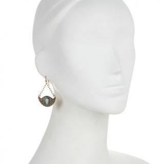 Studio Barse Studio Barse Turquoise Bronze Pendulum Earrings