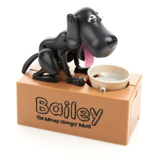 228 726 bailey the money hungry mutt motorized doggy bank black note