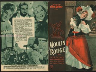 Jose Ferrer Zsa Zsa Gabor Moulin Rouge RARE German Program