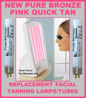 New Pure Bronze Pink Quick Tanning Lamps 4 Philips Facial Solarium