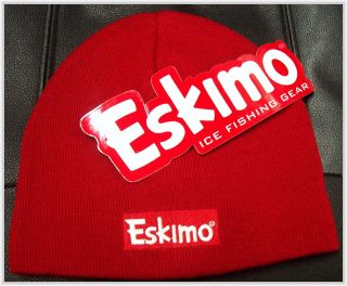 Eskimo Ice Fishing Gear New Knit Hat Beanie Bumper Sticker Window