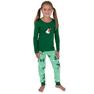 223 002 concierge collection let it snow man pajama top and bottom