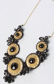 Accessories Boutique The Medallion Bib Necklace in Black : Karmaloop