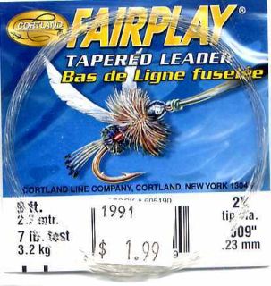 Cortland Fairplay Tapered Knotless Monofilament Leaders