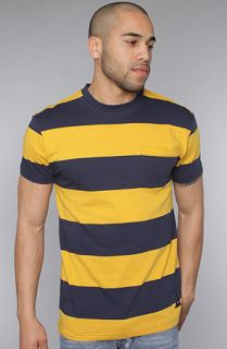 10 Deep The Striped Pocket Tee in Yellow