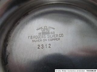 ANTIQUE1883 F.B. Rogers (w/crown) Silverplate Coffee/Tea Set 2312