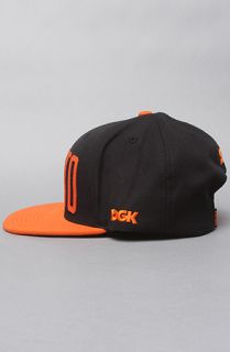 DGK The Ghetto Starter Cap in Black Orange