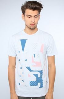 WeSC The Puzzle Overlay Tee in Ballad Blue