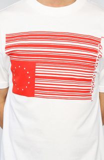 BLVCK SCVLE The Barcode Rebel Flag Tee in White