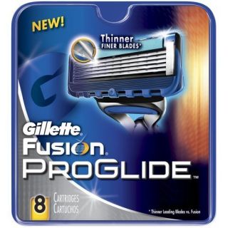  Gillette Fusion Proglide 8 Pack Cartridges Thinner Finer Blades