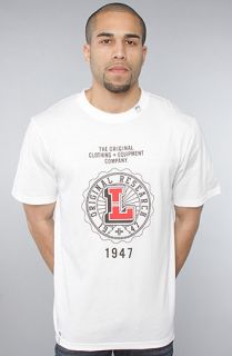 LRG The Stamped Tee in White Concrete Culture