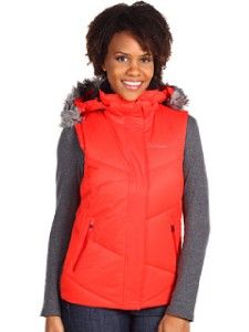 Columbia Women L Lay D Down Vest Down Ski Snow Winter Jacket Insulated