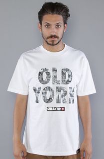 Sneaktip The Old York Tee in White Concrete