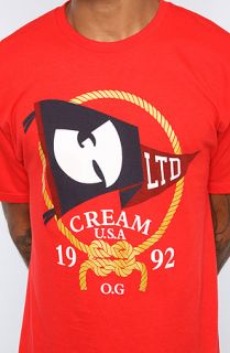 Wutang Brand Limited The Wu Pennant Tee in Red