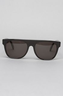 Super Sunglasses The Large Flat Top Sunglasses in Black  Karmaloop
