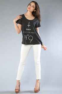 Obey The No 9 Oversized TriBlend Tee Concrete