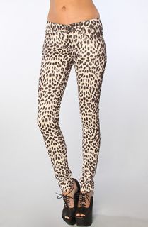 Tripp NYC The Faux Suede Animal Skinny Pant in Snow Leopard