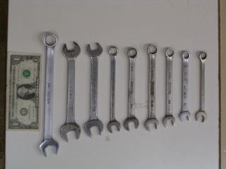 Vintage wrench lot Fairmount Wright Cornwell Crescent Stanley USA