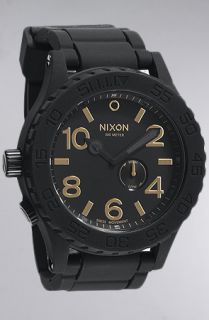 Nixon The Rubber 5130 Watch in Matte Black Gold