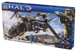 New Mega Bloks Halo 96940 UNSC Falcon w Landing Pad ODST Spartan