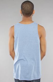 Obey The Blank Heather TriBlend Tank in Heather Blue