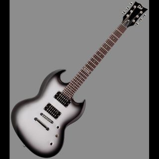  ESP Viper 50 SSB Classic Silver Burst Retro SG Style Electric Guitar