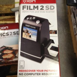 Ion Audio FILM2SD Slide Film Scanner Black New