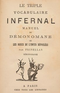 Frinellan Le Triple Vocabulaire Infernal 1840 Démonologie Magie
