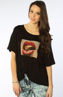 Crooks and Castles The Kiss of Death Box Tee in Black