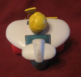  vintage fisher price propeller airplane with pilot 171 cute pull toy