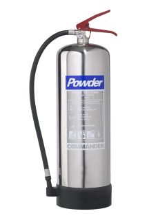 NEW 9kg Dry Powder Fire Extinguisher   Chrome   FAST Shipping, UK