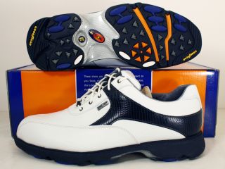 Mens Etonic Gore Tex Waterproof Golf Shoes Size 8 White Black GSCGT1