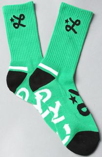 LRG Core Collection The Core Collection Crew Socks in Kelly