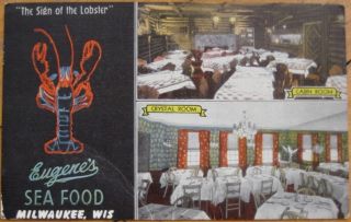 1951 PC Eugenes Seafood Restaurant Milwaukee Wis Wi
