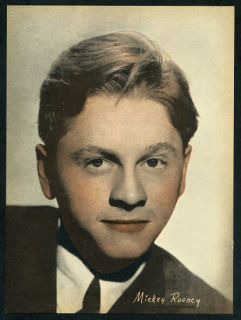 1930s 1940s Mickey Rooney T V and Movie Star Plus 2 Bonus Cards