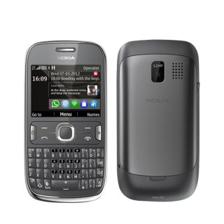  302 Gray WiFi Keyboard Unlocked GSM Quadband 3G at T Bar Phone